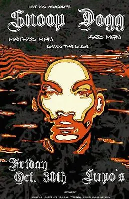 Snoop Dogg Method Man Red Man 2009 Concert Poster Mint • $15