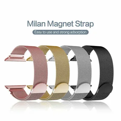$11.57 • Buy For Apple Watch 5/4/3/2/1 Magnetic Milanese Loop Band IWatch Strap 38 42 40 44mm