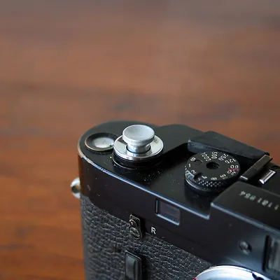 $12.50 • Buy Silver Concave Small Soft Release Button F/ Leica MP M8 M9 Fuji X100 Nikon Canon