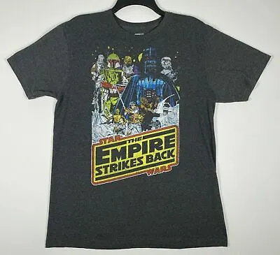 $8.22 • Buy Star Wars The Empire Strikes Back Fifth Sun Retro Graphic Gray T-Shirt Men's L