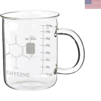 Caffeine Molecule Beaker Mug - 400mL - Great Gift For Science Enthusiasts • $19.99