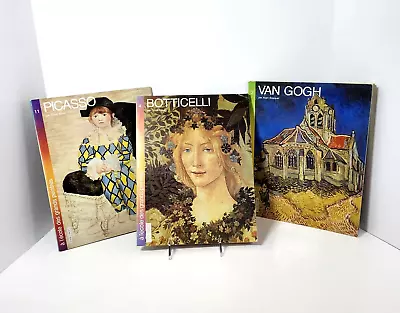 A L'ecole Des Grands Peintres Volumes 3 4 11  BOTTICELLI Picasso Van Gogh • $19.99