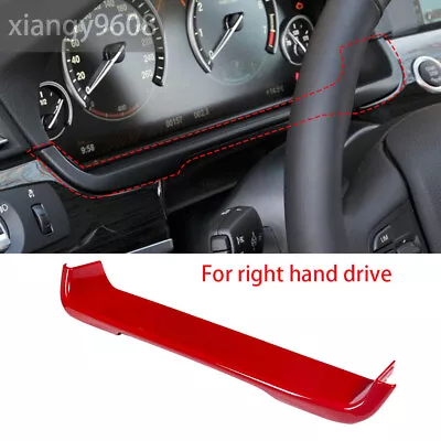 For BMW 5 Series F10 2011-17 RHD Dashboard Lower Panel Cover Accessories ABS Red • $29.44