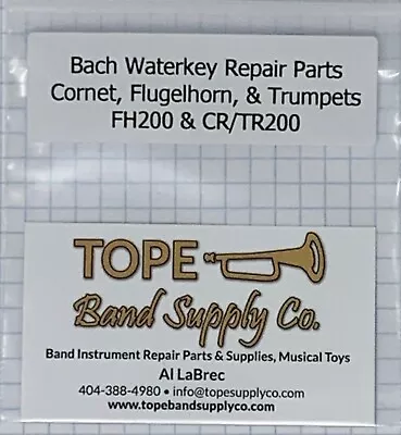 Water Key Spring & Cork Set Bach FH200 CR/TR200 & TR300 Trumpets • $22.25