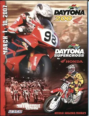 Daytona 200-motorcycle Race Program-speedway Edition-carmichael-disalvo-ama • $53.55