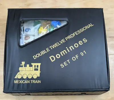Vintage Double Twelve Professional Dominoes Set Of 91 Mexican Train Set • $17.65
