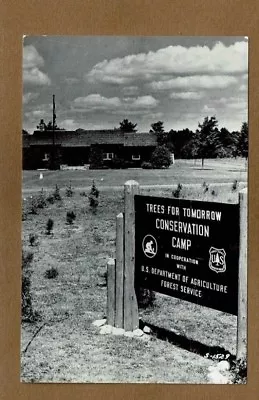 RPPC Eagle RiverVilas CountyWI Wisconsin Trees For Tomorrow (sign Close Up) • $6.95