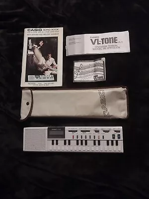 CASIO VL-1 VL-Tone Keyboard Instruction Manual Song + Melody Books Case Retro • $59.99