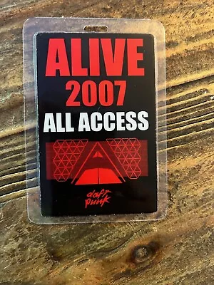 Extremely RARE 2007 Daft Punk Alive All Access Laminate Backstage Pass • £96.51