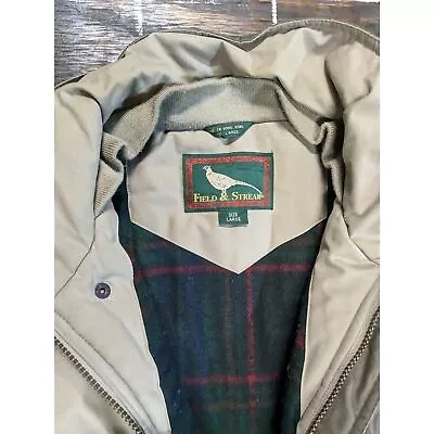 Field And Stream Jacket Flannel Blanket Lined Vintage Large • $32.07