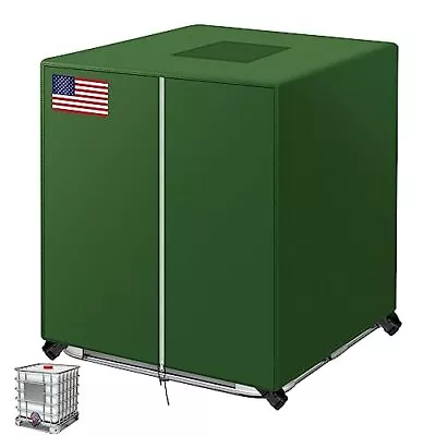 Ibc Tote Coverzipperfit 330 Gallon Water Tank 420d Heavy Duty Nano Materials Wat • $43.94