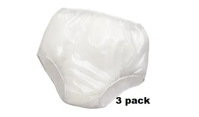 3PK Reliamed Adult Waterproof Soft Vinyl Plastic Pant Diaper Incontinent S-XXL • $13.95