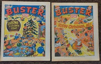 £16.99 • Buy Buster And Monster Fun X 2 Christmas Issues (1977) Both VG+/F-