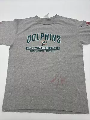 NFL Miami Dolphins Long Sleeve Shirt Men Large Gray Football Sports …#1730 • $4.80