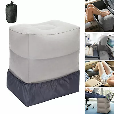 $19.94 • Buy Inflatable Foot Rest Travel Air Home Office Adjustable 3 Layers Pillow Cushion