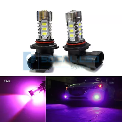 2x Violet Pink HB3 9005 LED DRL Bulbs 15W SMD 5730 High Bright Daytime Running • $16.95