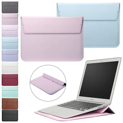For MacBook Air 11  13 Pro 15  Retina Leather Laptop Sleeve Bag Pouch Case Cover • $8.99