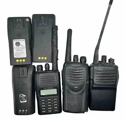 Mixed Lot:  TWO-WAY RADIOS & BATTERIES Motorola Kenwood Holzberg Vertex Standard • $99.99