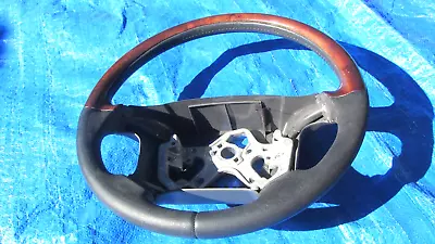 99-04 Volvo OEM S80 V70 XC70 Dark Grey Leather Euro Red Wood Steering Wheel Rare • $232.75