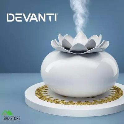 Devanti Aromatherapy Diffuser Aroma Ceramic Essential Oils Air Humidifier Lotus • $28.84