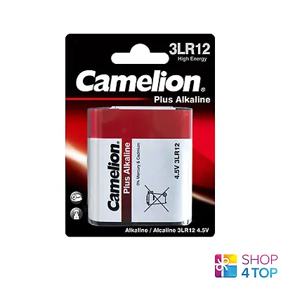 Camelion 3LR12 Plus Alcaline Batteries 4.5V 3000mAh 1BL 2027 Neuf • $4.81