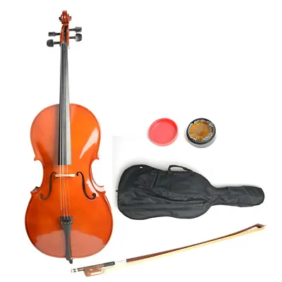 4/4 Full Size Retro Style Cello With Case Bow Rosin • $295.33