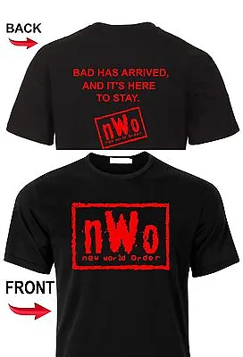 New World Order T-Shirt NWo Logo WCW Professional Wrestling T Shirt Tee • $17.95