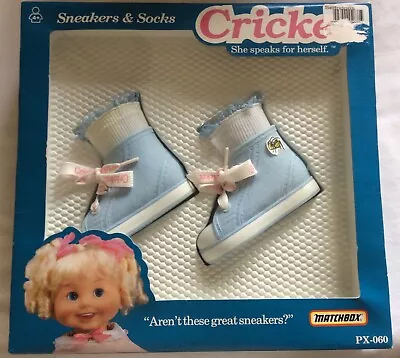 Playmates Vintage  Cricket Doll’s Sneakers & Socks In Pale Blue  • £16.99