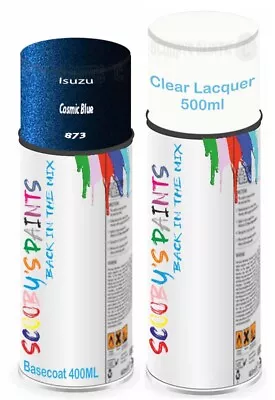 For Isuzu Aerosol Spray Paint Cosmic Blue 873 Car Scratch Fix Repair Lacquer • £21.99