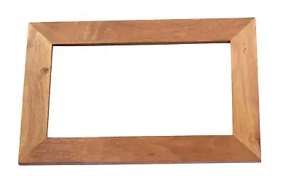 Mirror Wall Mounted Light Walnut Solid Wooden Living Home Bathroom Furniture • £172.99