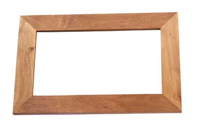 Mirror Wall Mounted Light Walnut Solid Wooden Living Home Bathroom Furniture • £172.99