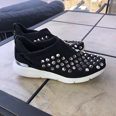 MICHAEL KORS Sneakers Black Beads Shoes Ace Studded $165  9/8.5 M • $10