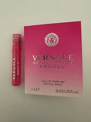 Versace Bright Crystal Eau De Toilette EDT Spray Sample 0.03 Oz / 1ml • $6.77