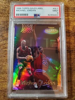 1998-99 Topps Gold Label Michel Jordan PSA 9 Mint #GL1 Chicago Bulls HOF MVP • $149.99