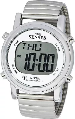 Five Senses Atomic Talking Watch Sets Itself Senses Metal Easy-to-Read For Elder • $25