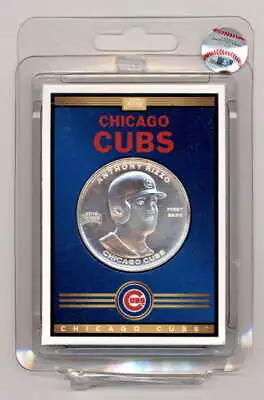 ANTHONY RIZZO 2019 MLB BASEBALL TREASURE AUTHENTIC 1oz SILVER COIN CARD T1325 • $45