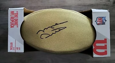 Mike Ditka Signed Nfl Chicago Bears Gold  The Duke  Football Schwartz Coa  • $79