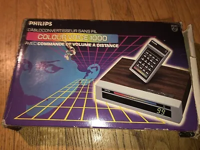 Working Vintage PHILIPS COLOUR VOICE 1000 Model CV 1000 Still In Box • $68.81