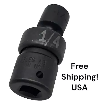1/4” SK Tools Universal Flex Swivel Impact Socket 6 Pt 1/4” Drive 32308 USA • $11.49