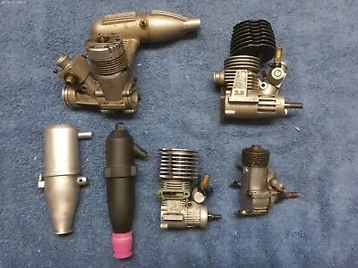 Lot Of 4 Engine RC Car Or Airplane? Model Old Parts Gas Nitro Engines • $39.95