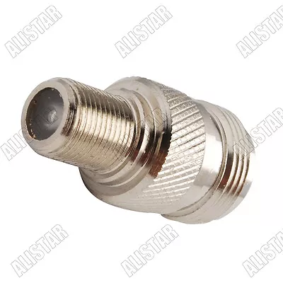 N Female Jack To F Female Jack Straight RF Adapter Connector N-F Type • $2.02