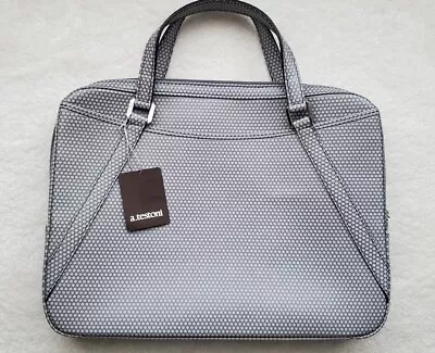 TESTONI BOLOGNA Laptop Mac PC Case Bag 100% Leather Calf Honeycomb Made In Italy • £290