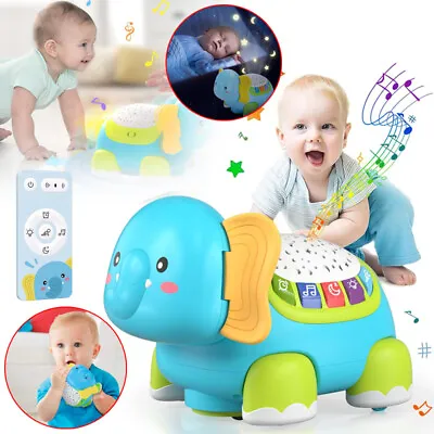 Baby Musical Crawling Toy Crawling Elephant Toy Toddler Educational Sensory Toys • £10.89