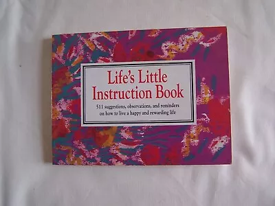H Jackson Brown Jr LIFE'S LITTLE INSTRUCTION BOOK Paperback 1991 • £2