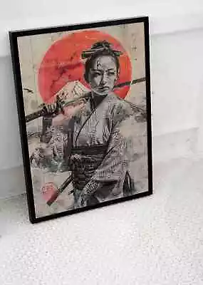 Samurai Warrior Poster Japan Japanese Sword Wall Art Print  A1 A2 A3 A4 Size • £8.95