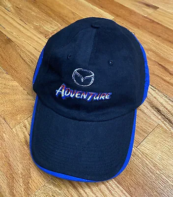 Mazda ADVENTURE Black & Blue Adjustable Strapback Hat Mazda Cap • $37.99