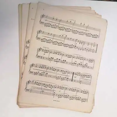 £4.80 • Buy 125g Vintage Sheet Music Paper, Decoupage, Craft, Die Cutting, Shabby Chic, Arts