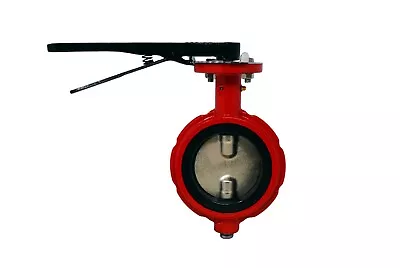 8  Red SN Wafer Style Butterfly Valve - Ductile Iron Body X SS Disc X Buna Seat • $254.15