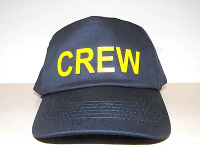 CREW Navy Cotton Adjustable Baseball Hat Cap Boating Holiday  • £6.50