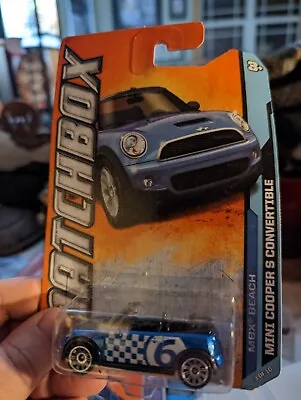 2011 Matchbox MBX Beach #13  Mini Cooper S Convertible Metallic Blue • $4.95